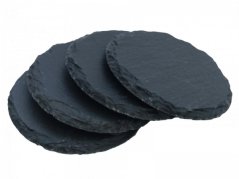 Podložka břidlice kulatá 4 ks 10 cm