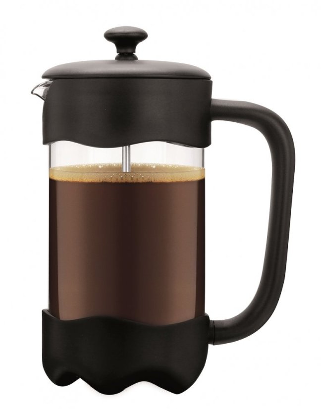 Kávovar french press 1lt sklo/plast