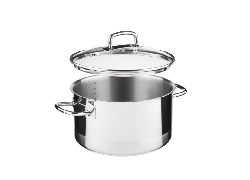 PROFESSIONAL hrnec s poklicí 22 cm 4,5 lt nerez