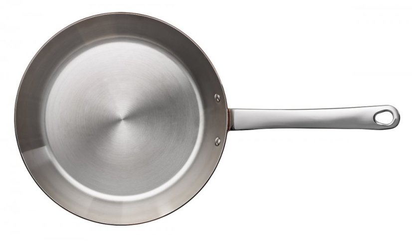 Pánev 24 cm měď "ZKUS MĚ" Maitre