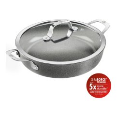 Nízky hrniec 28cm + skl.veko SALINA CERAFORCE