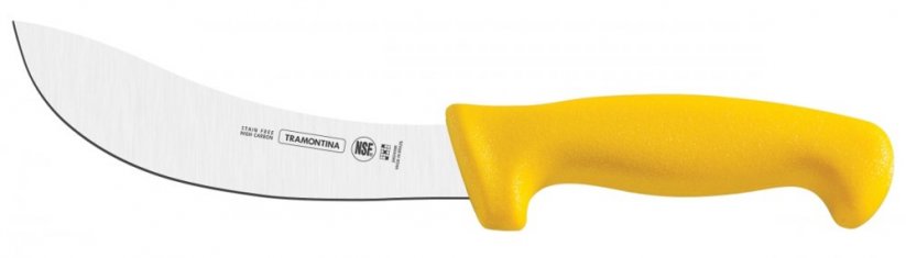 Professional NSF  nôž na sťahovanie kože 15 cm žltý