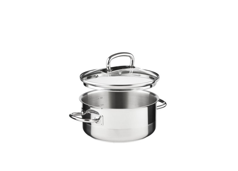 PROFESSIONAL kastrol s poklicí 18 cm 2,0 lt nerez