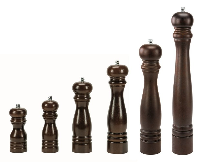 Mlýnek na pepř/sůl 12 cm dřevěný