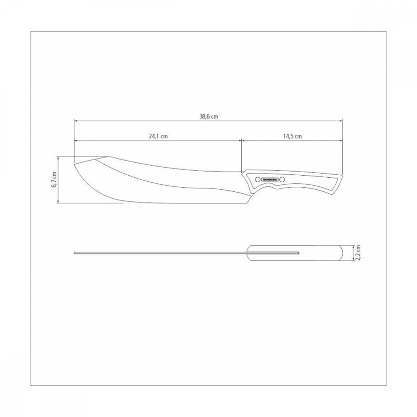 Black FSC mäsiarsky nôž 25 cm