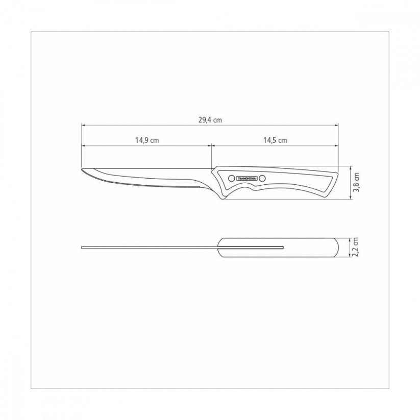Black FSC vykosťovací nůž 15 cm