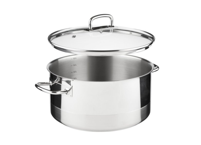 PROFESSIONAL hrniec s pokrievkou 26 cm 6,5 l nerez