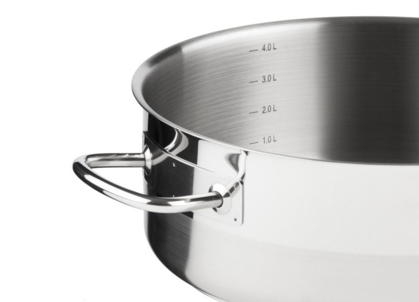 PROFESSIONAL kastról s pokrievkou 26 cm 4,5 l nerez