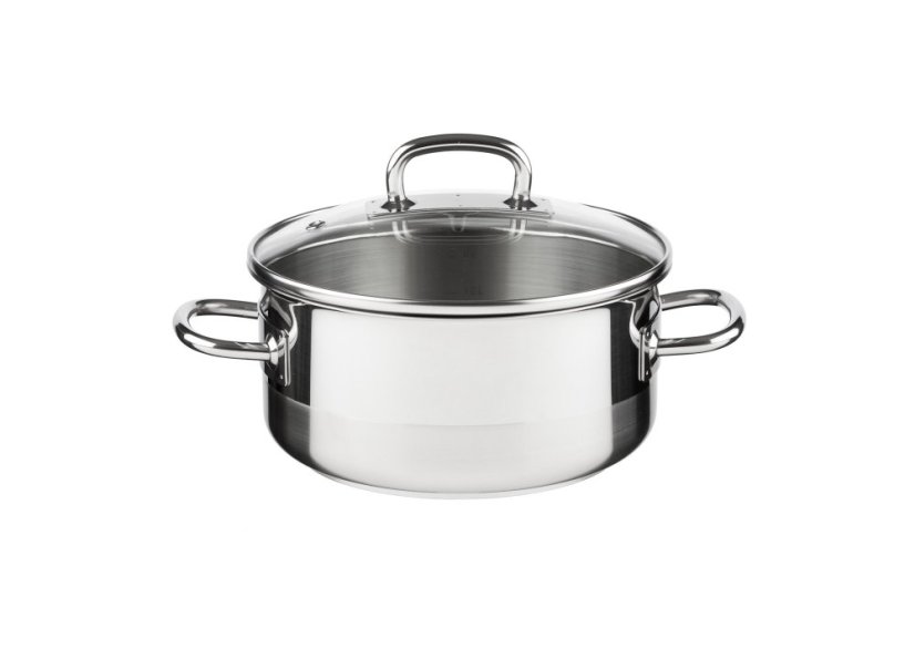 PROFESSIONAL kastrol s poklicí 18 cm 2,0 lt nerez