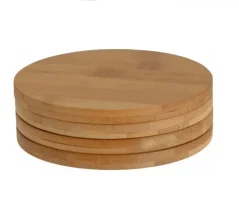 Podložka pod sklenici bambusová, sada 4 ks