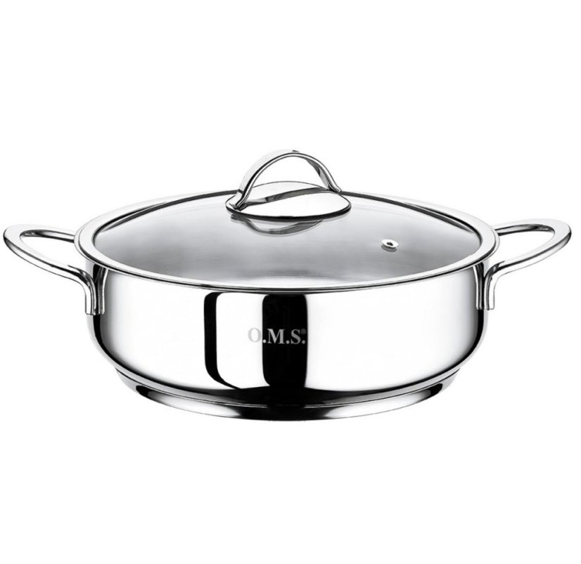 Nerezový kastrol + poklice 24 cm 3 lt TEO