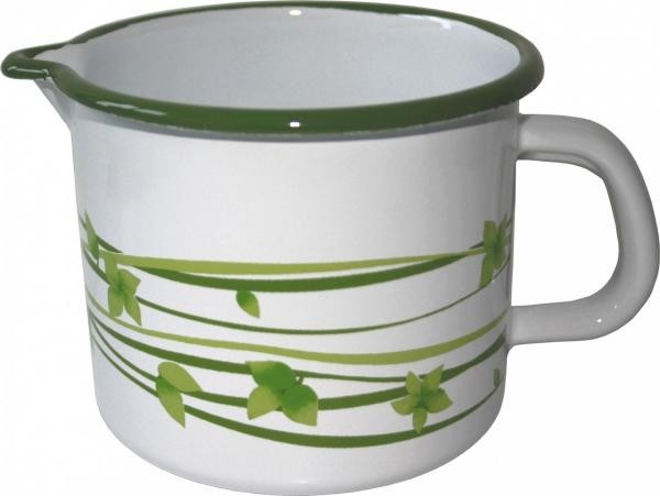 Hrnček s výlevkou tráva 12 cm 1,2 l METALAC