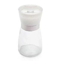 Mlýnek na sůl/pepř 170 ml skleněný bílý