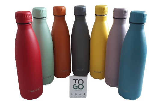 Termo láhev 500 ml nerezová, oranžová TO GO