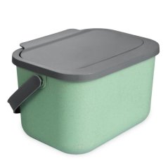 Kôš na bio odpad 6L 24.5x19x17,5 cm zeleno-sivý
