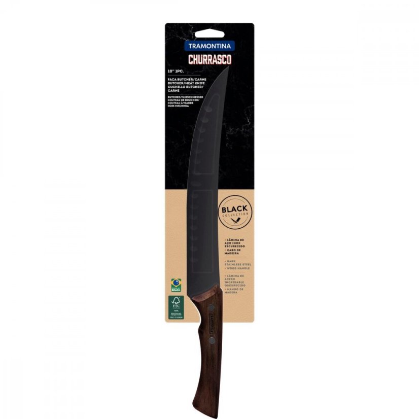 Black FSC řeznický nůž 25 cm