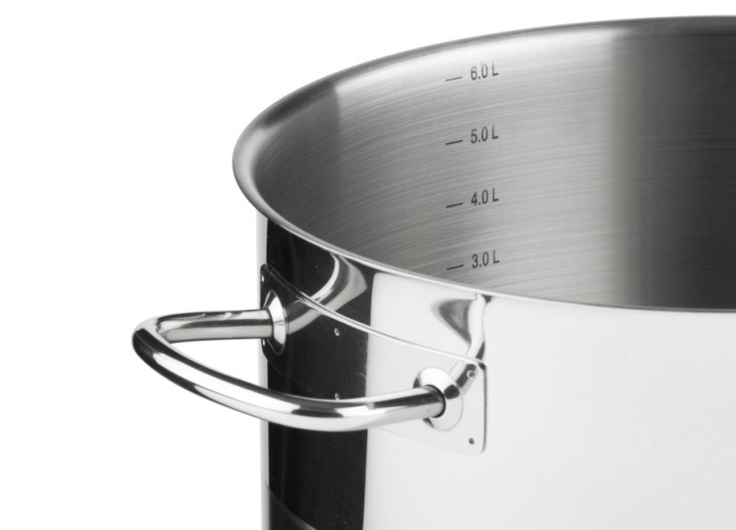 PROFESSIONAL hrniec s pokrievkou 26 cm 6,5 l nerez
