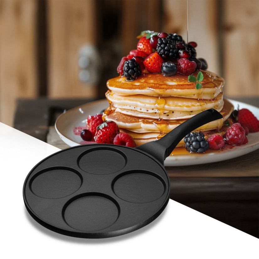 Pánev na 4 lívance 26 cm BLACK LINE