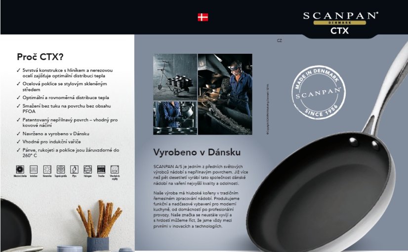 CTX rajnica s rúčkou 16cm 1,8lt s pokrievkou