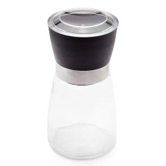 Mlýnek na sůl/pepř 170 ml skleněný černý