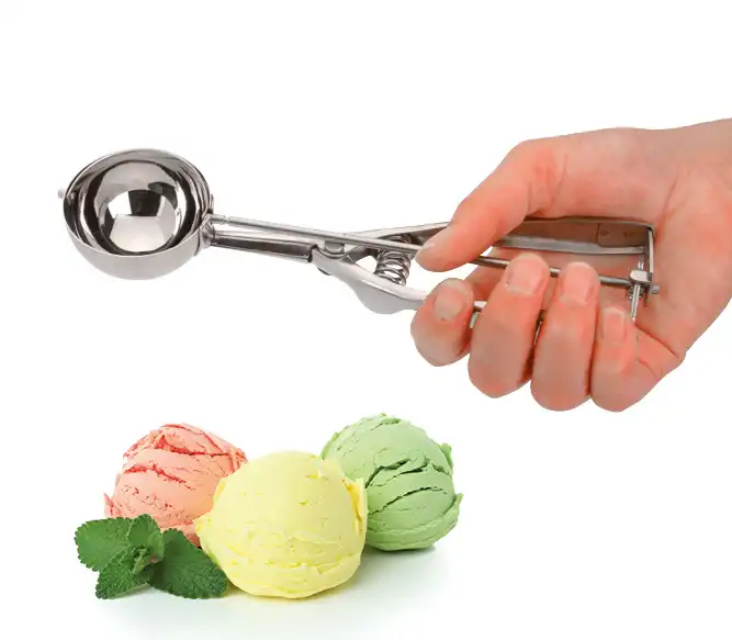 Naběračka na zmrzlinu 40 ml 5,5 cm délka 22 cm nerezová