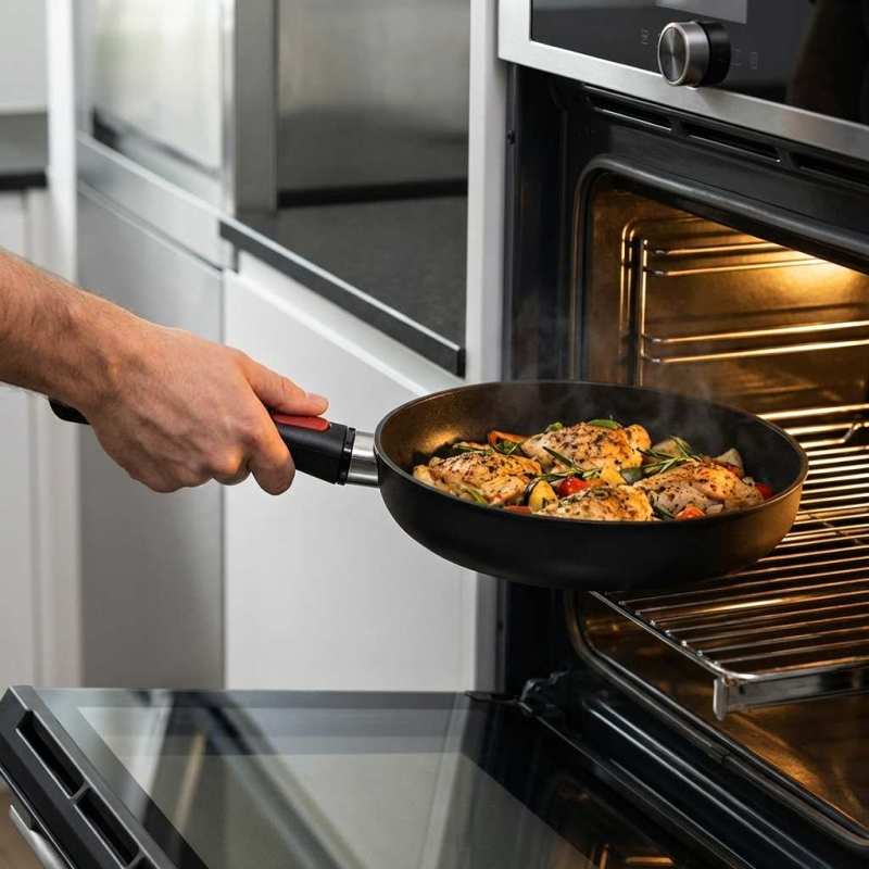 Panvica  28 cm s odnímateľnou rukoväťou WOLL Eco Lite QXR