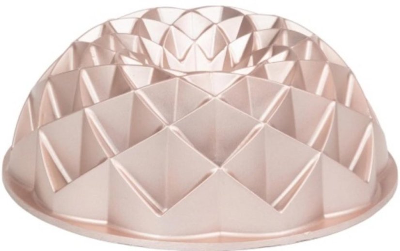 Forma na bábovku 24 cm litý hliník růžová