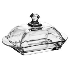 Dóza na máslo skleněná