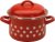 Hrnec s poklicí červený, puntík 20 cm 4 lt