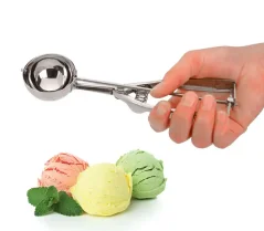 Naběračka na zmrzlinu 40 ml 5,5 cm délka 22 cm nerezová