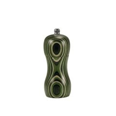 Mlynček na korenie/soľ, 12 cm, drevený, zelený