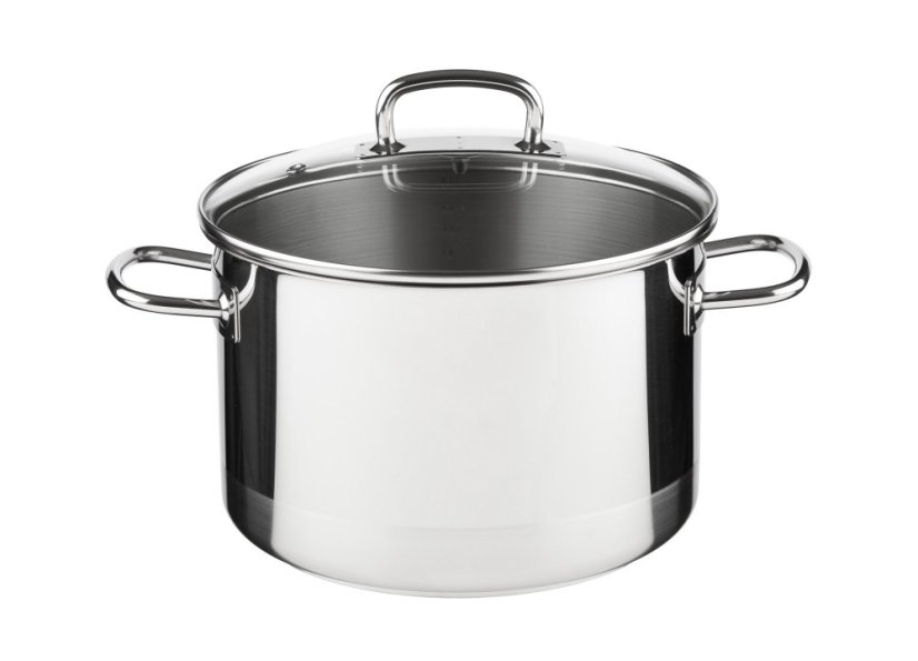 PROFESSIONAL vysoký hrnec s poklicí 22 cm 5,5 lt nerez