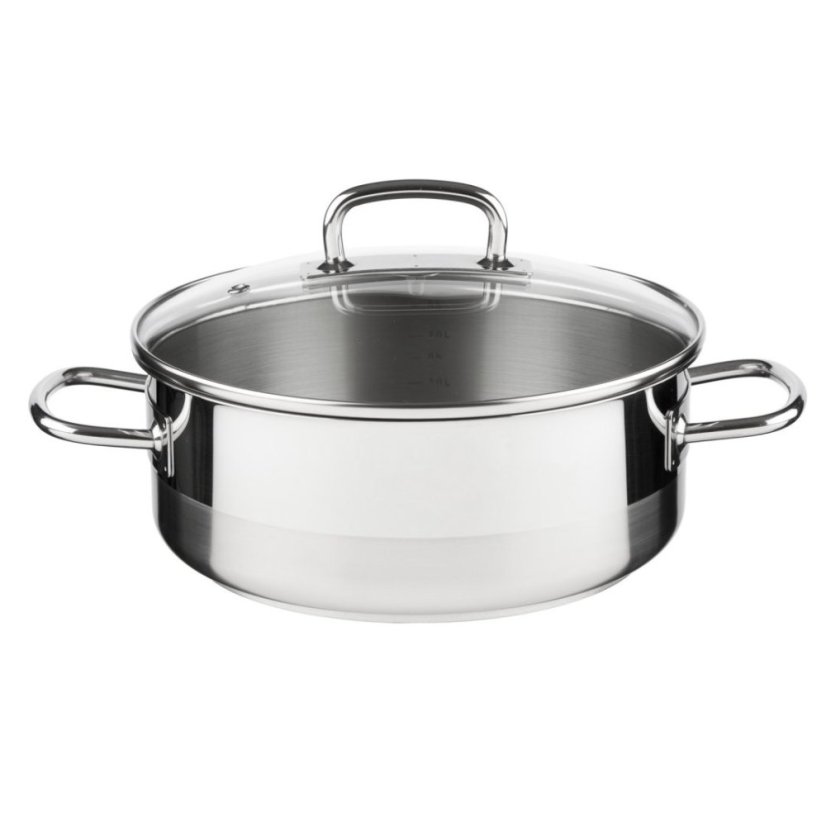 PROFESSIONAL kastrol s poklicí 18 cm 2,0 lt nerez