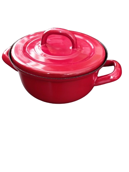 BERYL kastrol s poklicí 12 cm 0,5 lt, ČERVENÝ