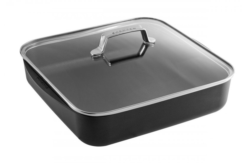 TechnIQ pekáč čtvercový 28x28x7,5 cm 4,6 lt + skl. víko