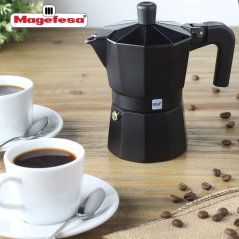 KENIA kávovar moka 6 šálků černý