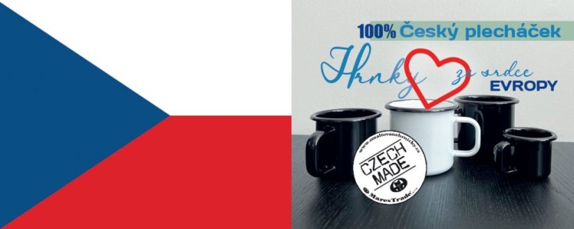 Hrnek 8 cm 0,4 lt černý CZ