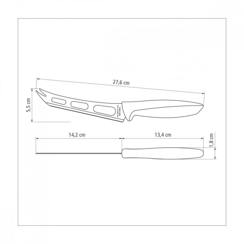 Plenus kuchyňský nůž na sýr 15cm černá