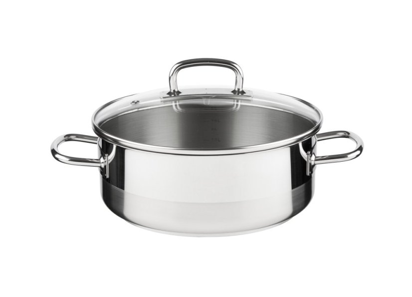 PROFESSIONAL kastról s pokrievkou 22 cm 3,0 l nerez