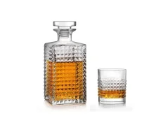 Súprava ELIXIR whisky 4 pohárov s karafou, Luigi Bormioli