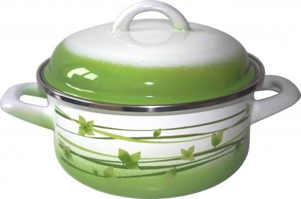 Nízky hrniec s pokrievkou tráva 24 cm 4,75 l METALAC