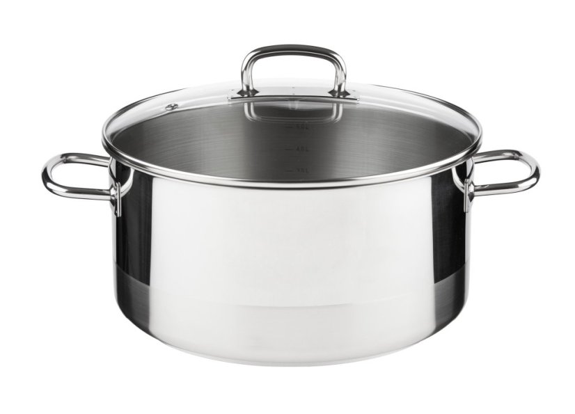 PROFESSIONAL hrniec s pokrievkou 26 cm 6,5 l nerez
